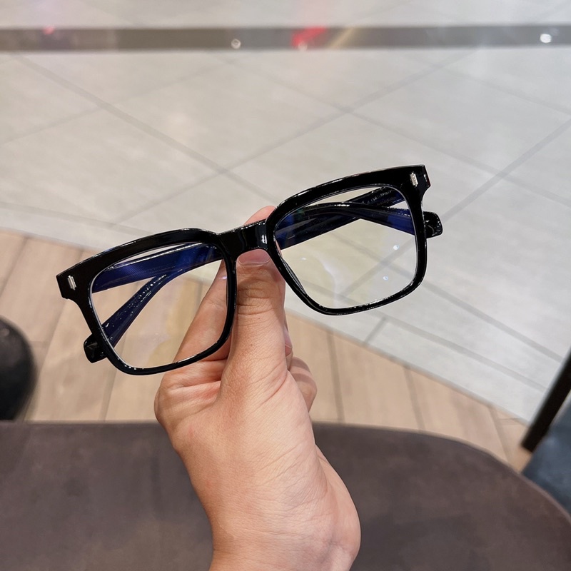Kính giả cận, Gọng kính vuông ombre nam nữ mẫu mới 5301 chống ánh sáng xanh, UV400 Jolie eyewear