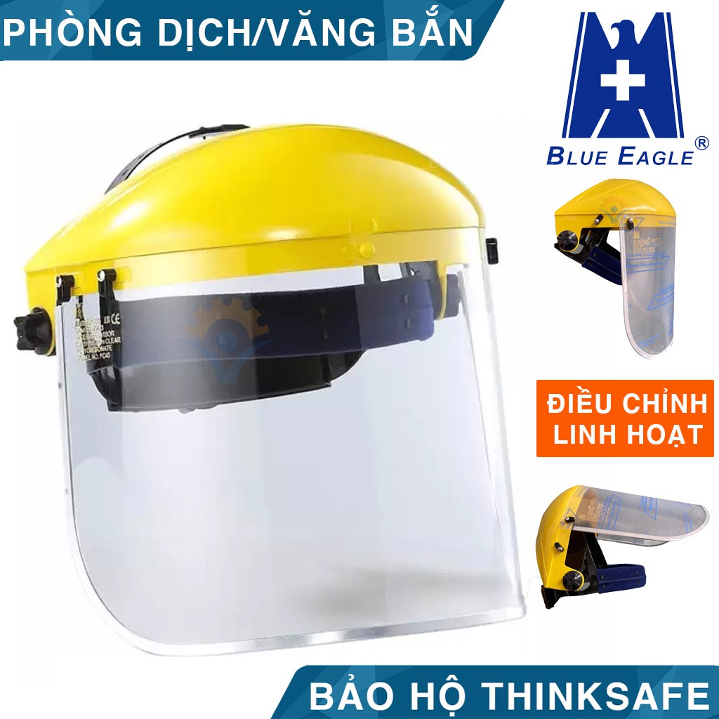 Kính chống giọt bắn phòng dịch - Nón bảo hộ, miếng chắn giọt bắn tái sử dụng đeo được lâu dài - Bảo Hộ Thinksafe