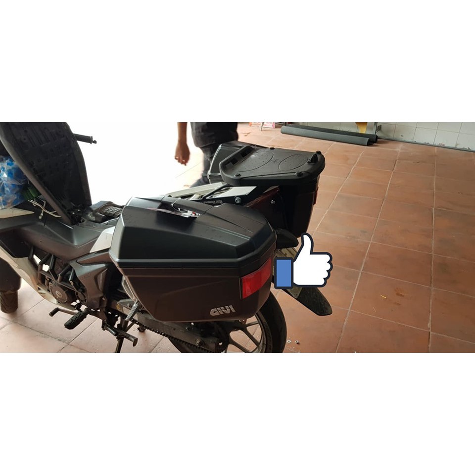 COMBO Thùng hông givi E22N + baga sau cho xe winer V1, X