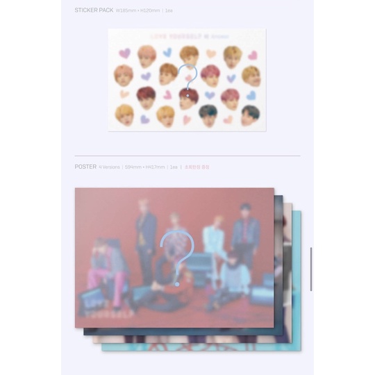 [Order] Album BTS Love YourSelf 'Answear'