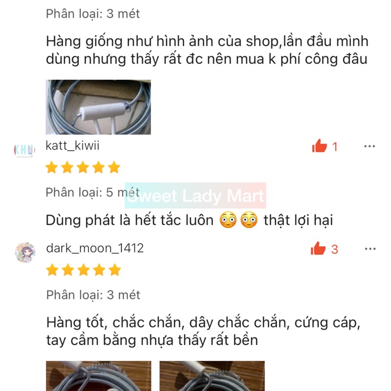 Dây Thông Tắc Cống Lò Xò Dày Dặn Cứng Cáp Chất Lượng Cao