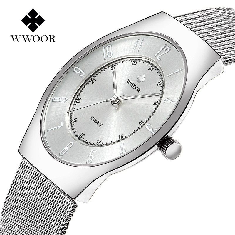 Đồng Hồ Nam Chính Hãng WWOOR 8829 Dây Thép Mành Cao Cấp | BigBuy360 - bigbuy360.vn