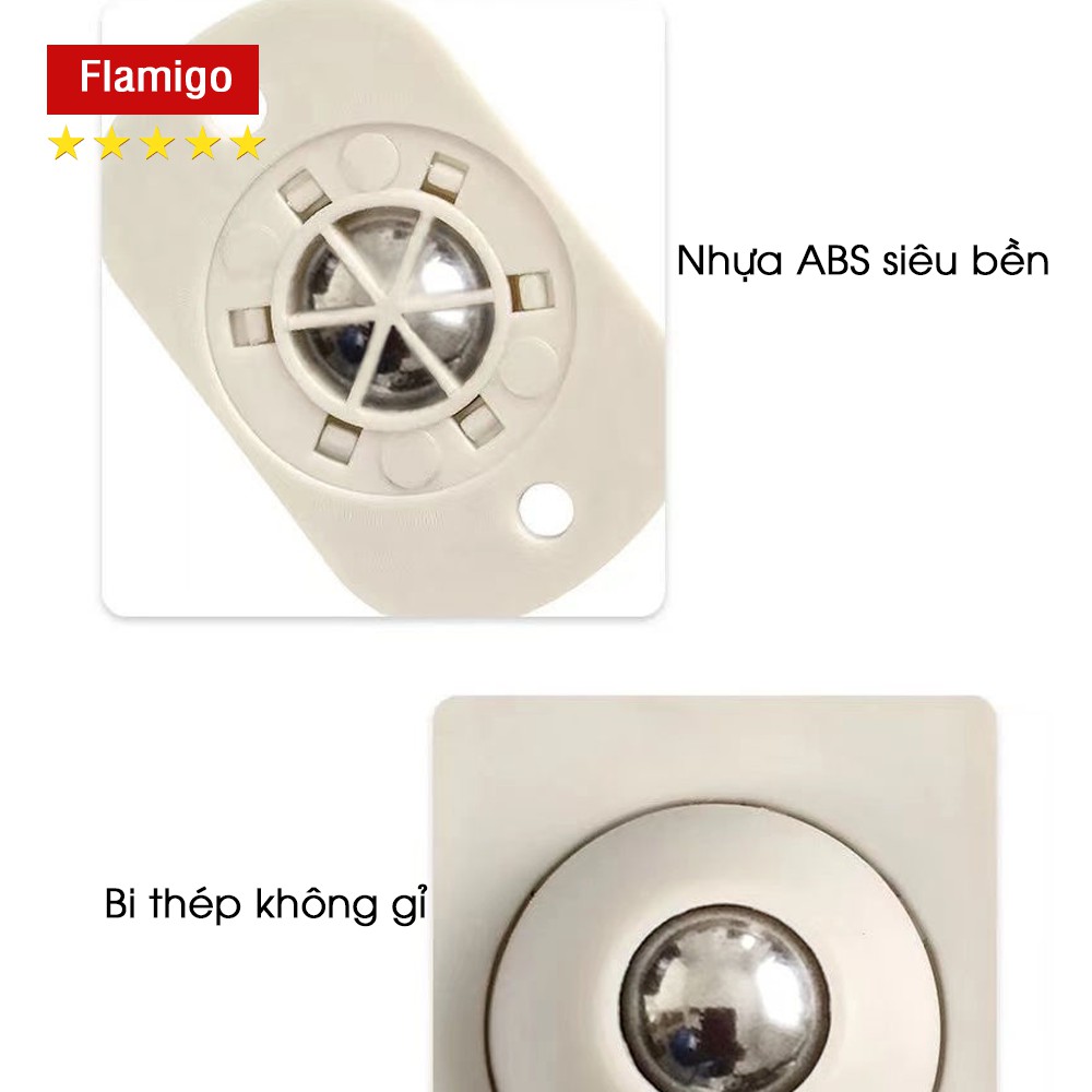 Bộ 4 bánh xe mini giúp di chuyển kệ, tủ đồ vật dễ dàng