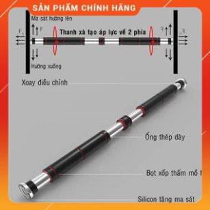 THANH XÀ TẬP ĐƠN GẮN TƯỜNG gắn cửa nhiều cỡ từ 60-130cm- Kích thước tùy chỉnh phù hợp tập gym tại nhà, tăng cơ bắp !