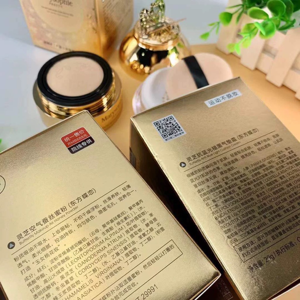 Phấn tươi kèm phấn phủ bột cao cấp Marysophie cap cấp