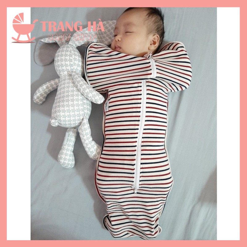 Nhộng Chũn Cho Bé Chính Hãng Co giãn 4 chiều xịn rẻ, Quấn Chũn Cho bé Giúp Bé Ngủ Ngon