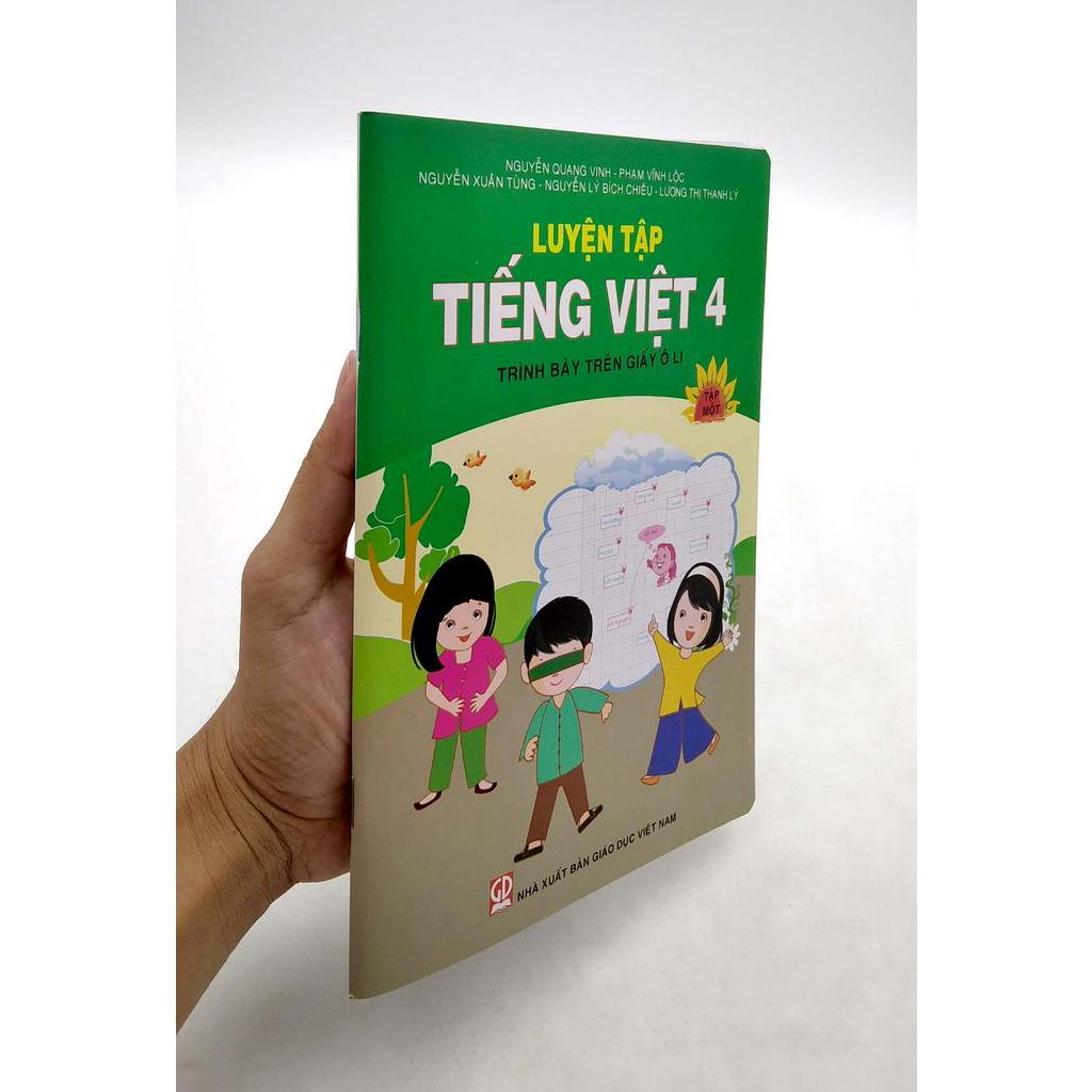 Sách Luyện Tập Tiếng Việt 4 - Tập 1 (Trình Bày Trên Giấy Ôli) (2020)