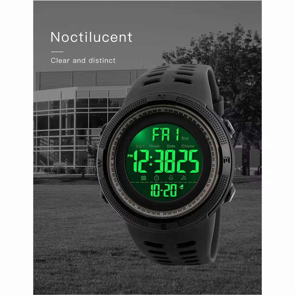 Đồng Hồ Nam Skmei 1251 / Chrono Active 30m Chống Thấm Nước Đen