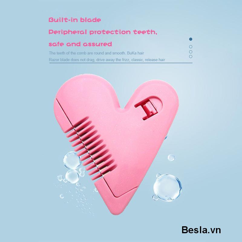 Lược cắt tỉa lông mini hình trái tim nhỏ gọn tiện lợi