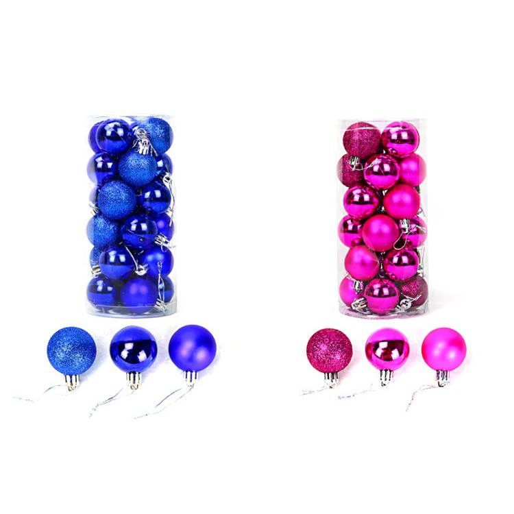 Hộp 6 Quả Châu Trang Trí Noel