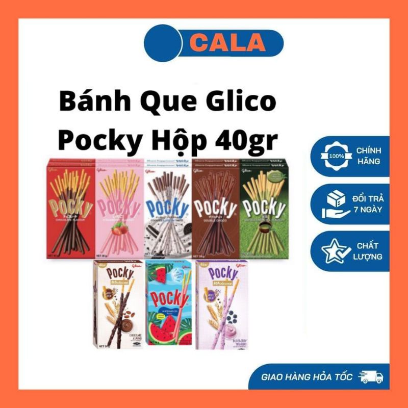 (12 Vị) Bánh Que Glico Pocky Hộp 40gr