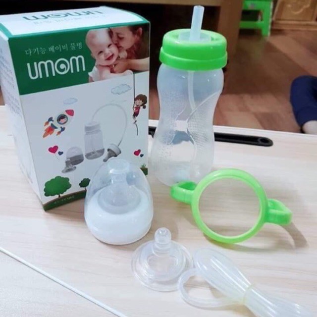 Bình sữa rảnh tay UMOM cho bé ( 330ml )