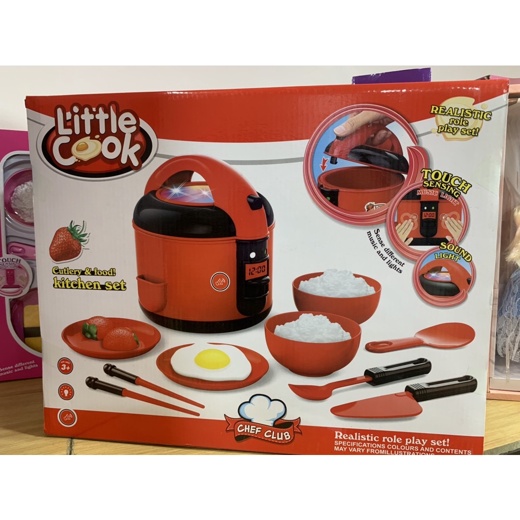 Bộ Đồ Chơi Nấu Ăn Nồi Cơm Điện Đầy Đủ Các Món Cho Bé Yêu