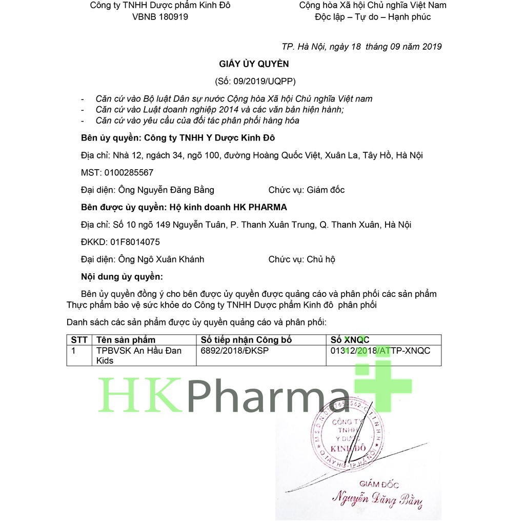 Hỗ trợ điều trị viêm họng, amidan ở trẻ nhỏ - An Hầu Đan Kids Shop HK PHARMA