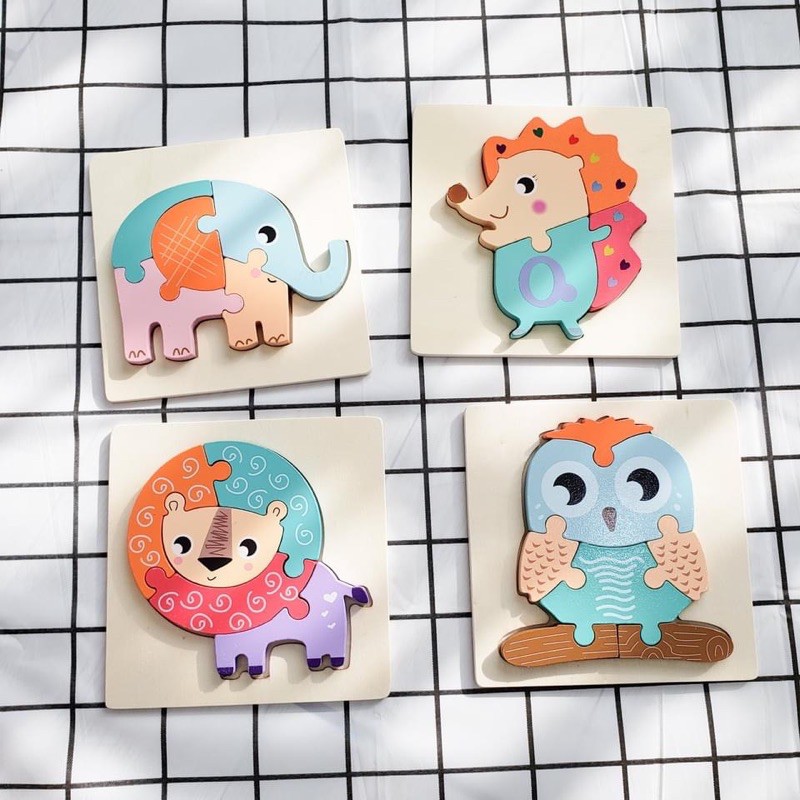 Bộ Ghép Hình Gỗ Cao Cấp