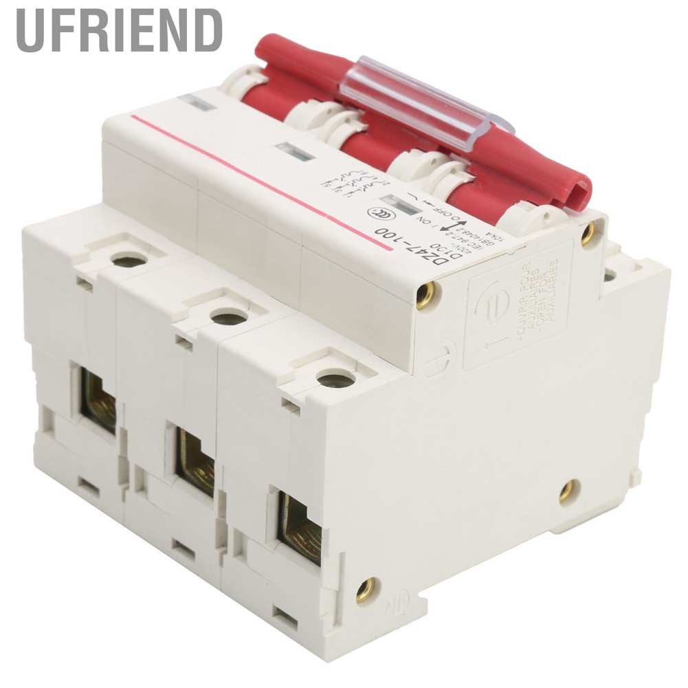 Cầu Dao Chữ D Dz47 Ufriend 100 3p D80~100A 400v