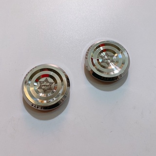 Nút đậy Cate, nút bọc sên inox khắc chữ Salaya lắp xe Honda Yamaha