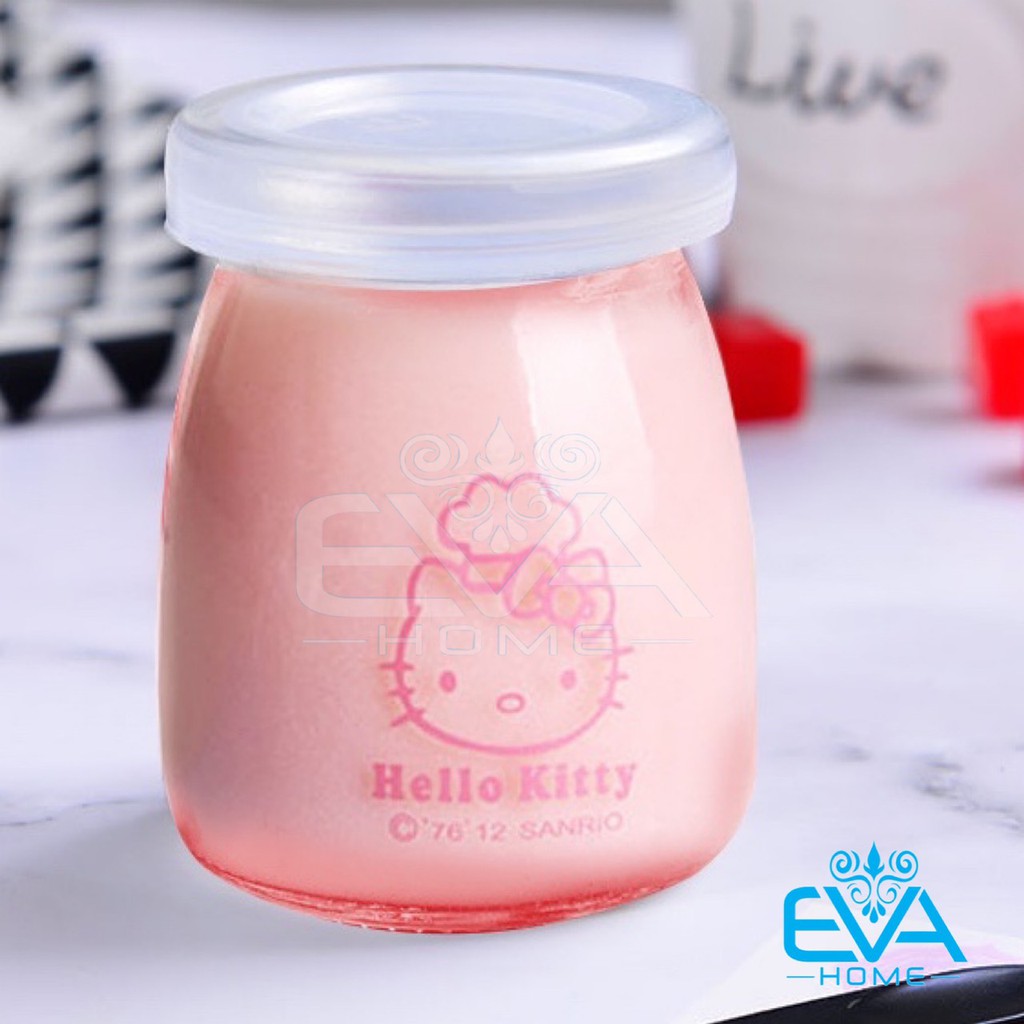 Set 24 Hũ Thuỷ Tinh Đựng Sữa Chua In Hình Cute Ngộ Nghĩnh 100 ml M1030 | BigBuy360 - bigbuy360.vn