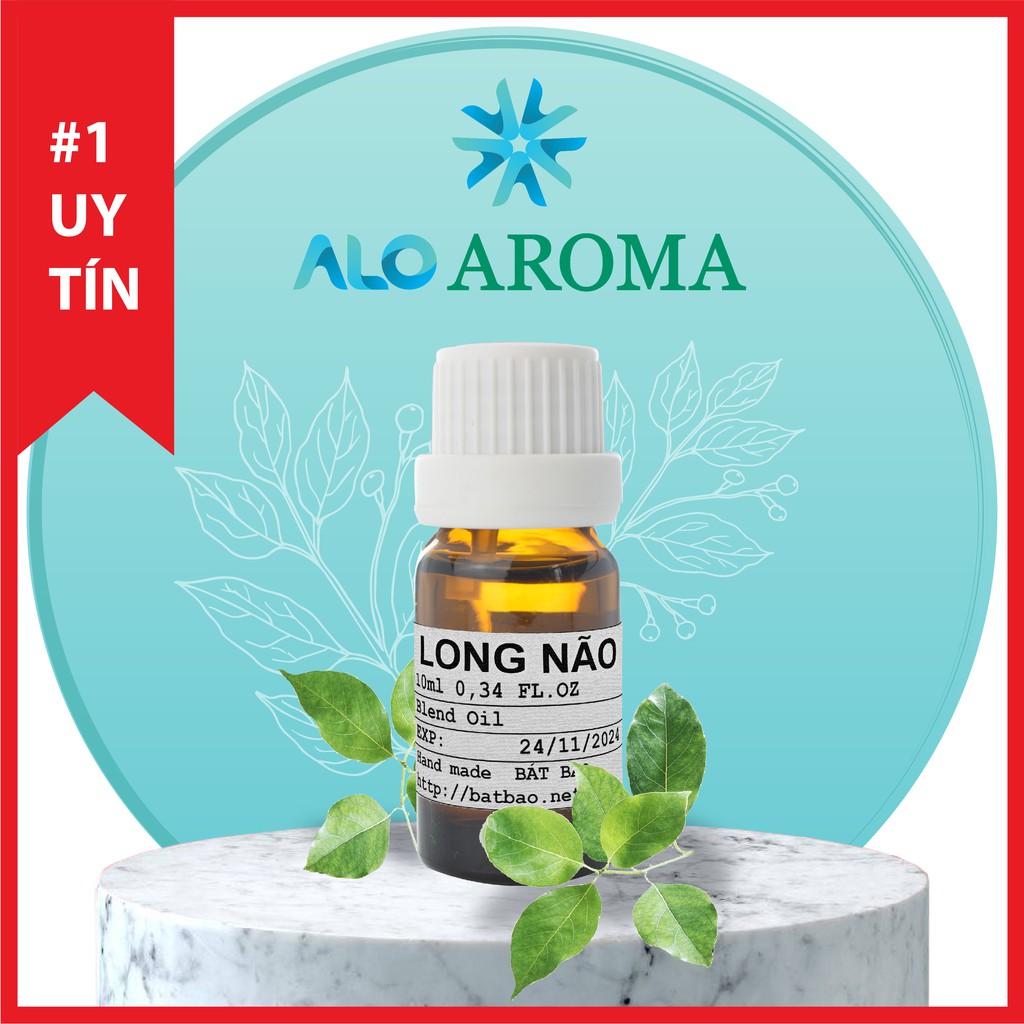 Tinh Dầu Long Não Thiên Nhiên làm lành da, giảm căng thẳng Camphor Essential Oil AloAroma