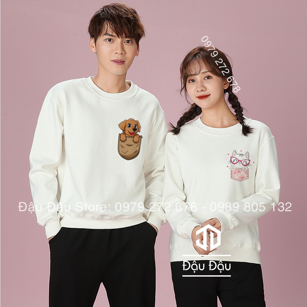 ÁO NỈ ĐÔI THU ĐÔNG THỜI TRANG BÊN NHAU GIÁ RẺ TẬN XƯỞNG