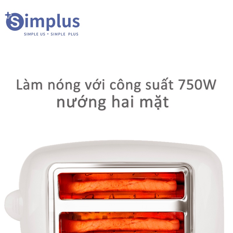 Máy nướng bánh mì sandwich Simplus, đa năng, tiện lợi, tiết kiệm thời gian