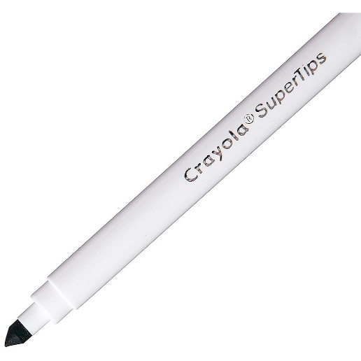 Bút lông nét mảnh - nét đậm có thể rửa được Crayola Supertips Washable Marker (10 màu/ 20 màu)