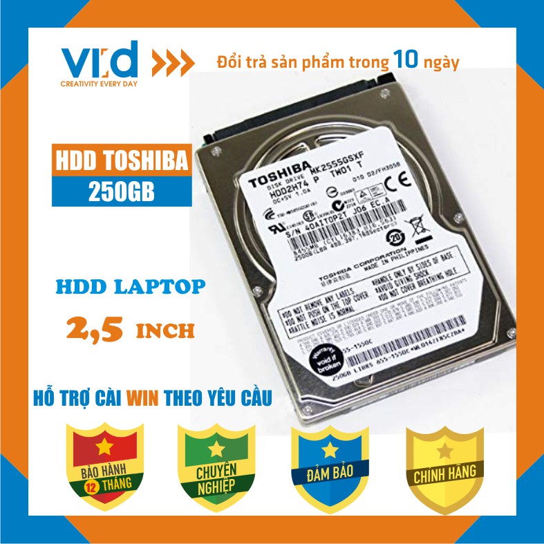 Ổ cứng HDD 2,5" (Laptop) 500GB, 32GB, 250GB, Western, Seagate, Hitachi, Toshiba - Hàng tháo máy-Bảo hành 12T!!! | BigBuy360 - bigbuy360.vn