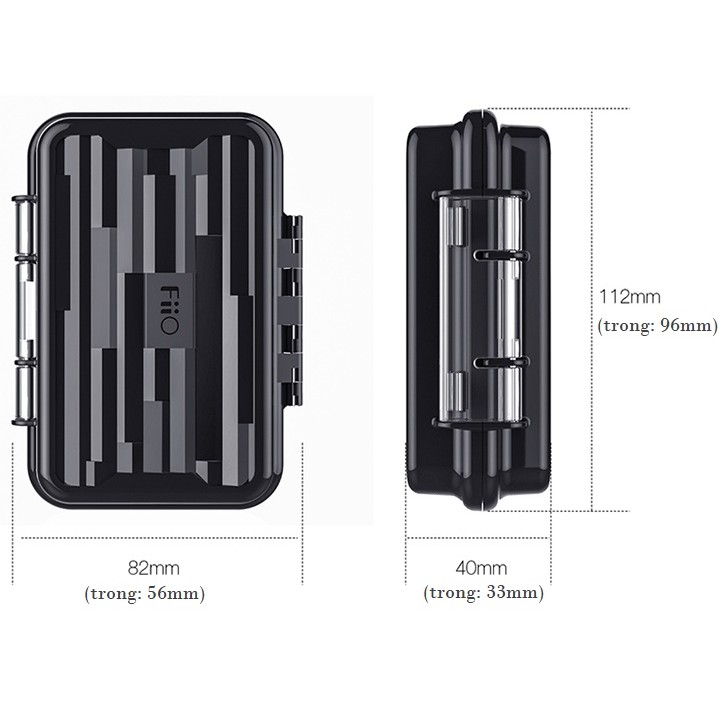 Hộp đựng tai nghe Fiio HB1 chống nước kiêm đựng cáp sạc điện thoại, phụ kiện công nghệ