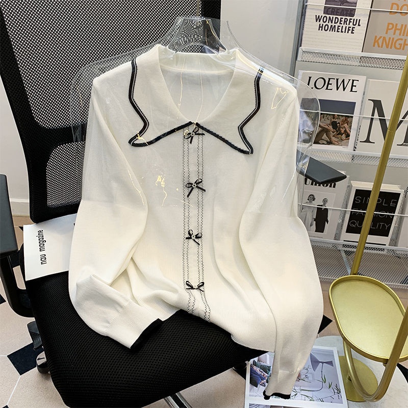 Áo sweater Dáng Rộng Màu Sắc Thời Trang Thu Đông Cho Nữ