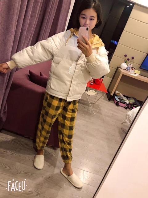 Áo Khoác Phao Nữ Phong Cách Hàn Quốc Fom rộng thời trang thu đông Quảng Châu