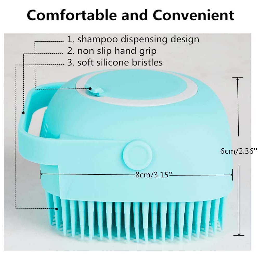 Bàn chải tắm chải lông mát xa cho thú cưng