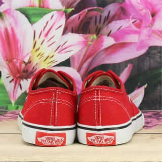 Giày Van Classic Vải canvas Nữ Màu Đỏ Tươi