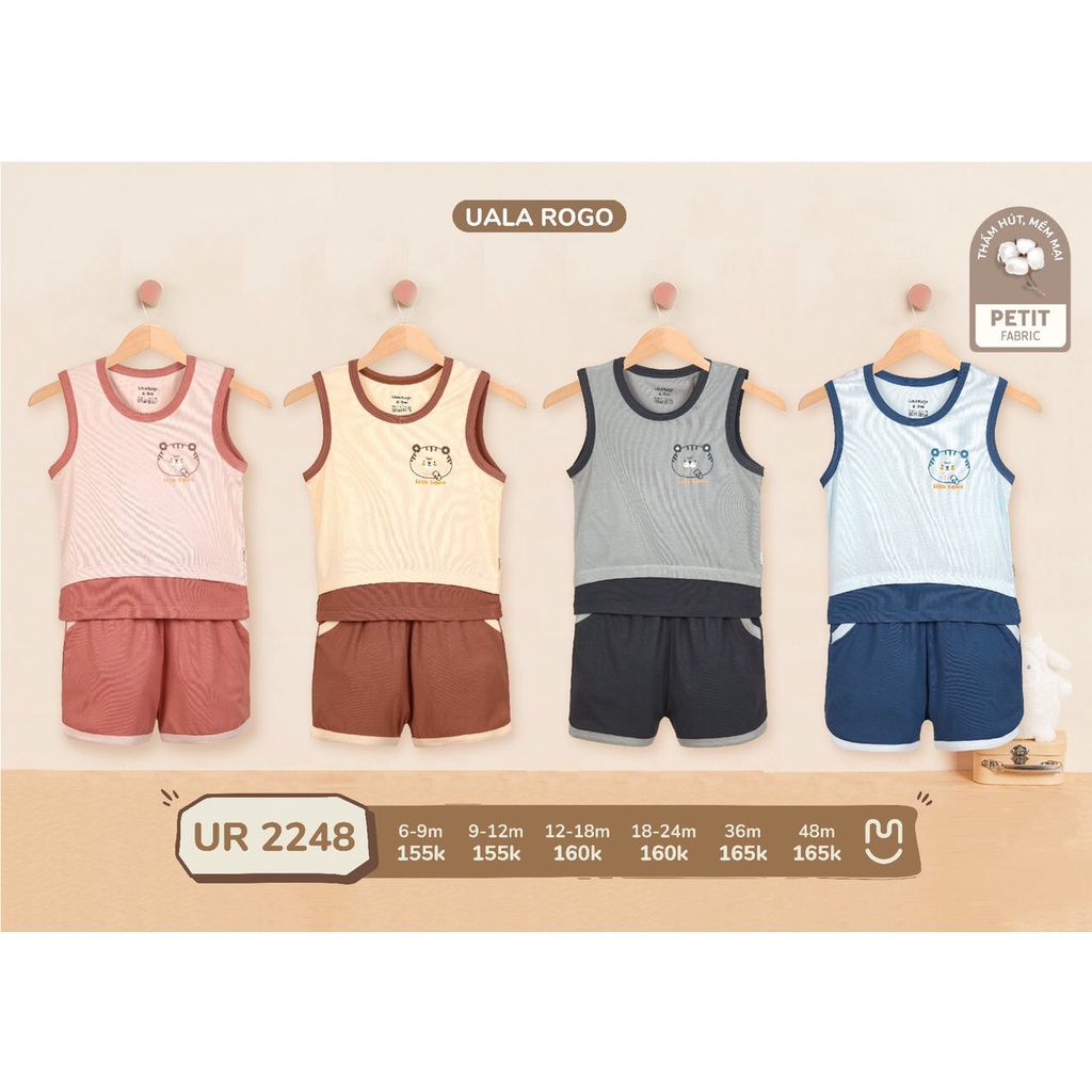 Bộ Ba Lỗ In Hình Hổ Vải Petit UR2248