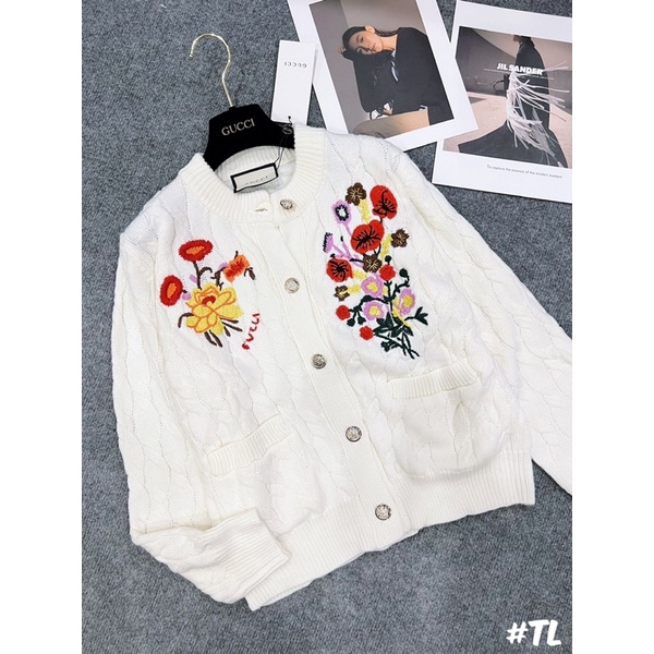 Cadigan gc hoa thêu