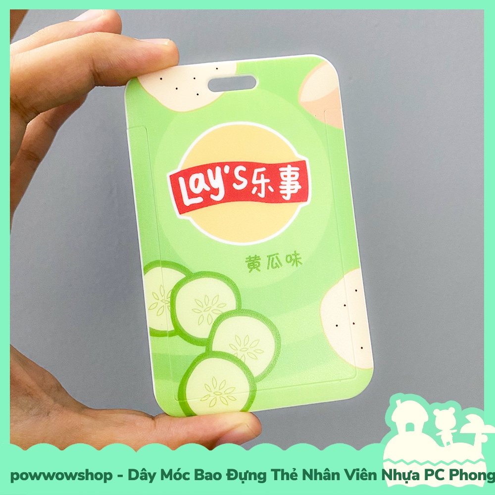 [Sẵn VN - Hỏa Tốc] Dây Móc Bao Đựng Thẻ Nhân Viên Nhựa PC Phong Cách Bánh Snacks