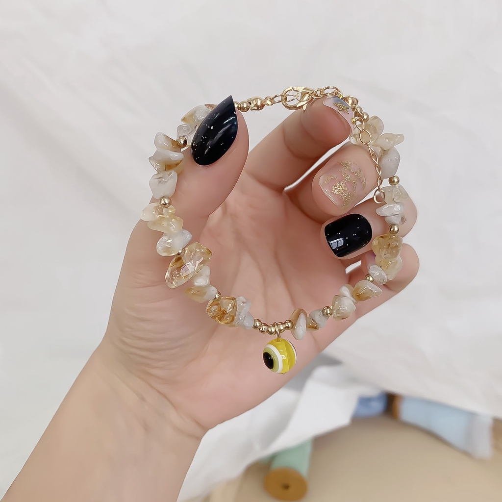 Vòng đeo tay RINHOO FRIENDSHIP phối đá mắt quỷ thời trang may mắn