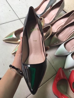 Giày cao gót nữ Calla đen 9-10p
