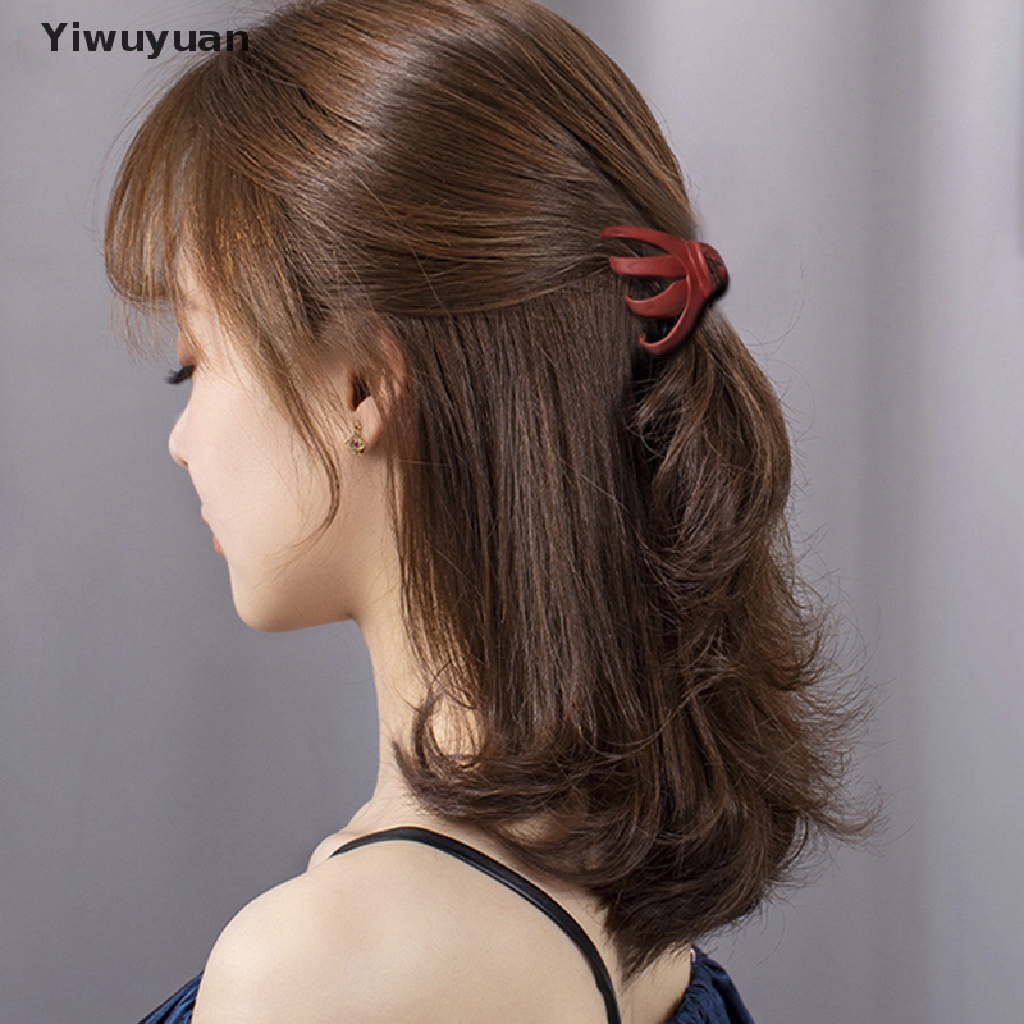 < Yiwuyuan > Kẹp Tóc Nhựa Hình Bạch Tuộc Thời Trang