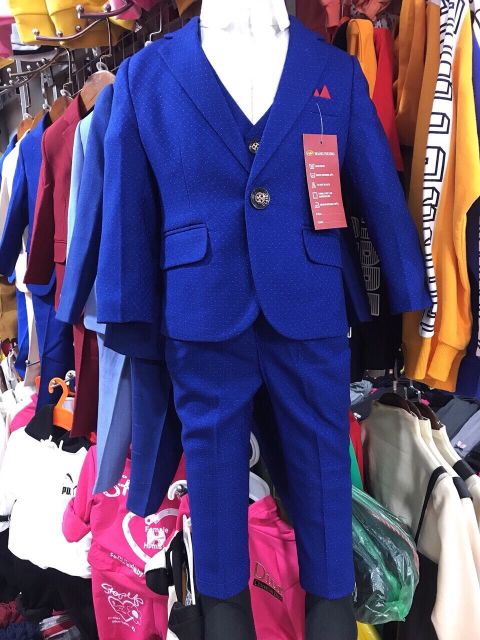 Set bộ vest cao cấp 3 chi tiết cho bé trai 10-30kg