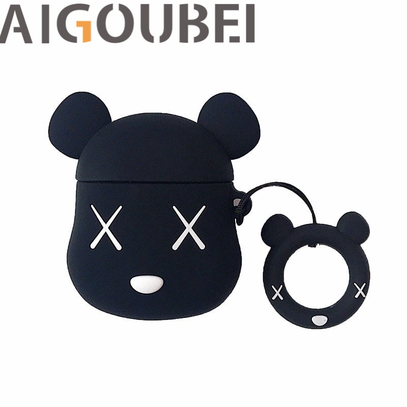 Cartoon silicone protective cover for Airpods I12 earphone charging case