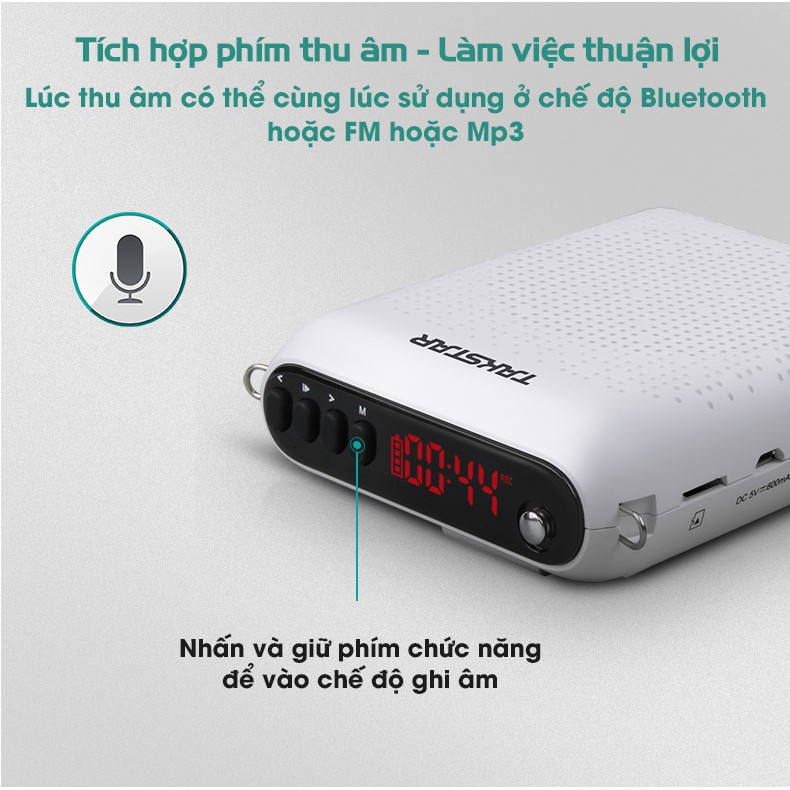 [ Chính Hãng ] Máy trợ giảng bluetooth Takstar E220, BH 12 tháng