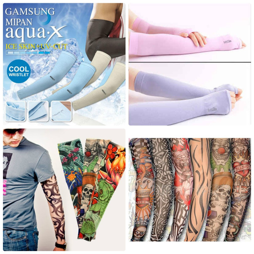 [FREESHIP] GĂNG TAY CHỐNG NẮNG AQUAX - HÌNH XĂM TATOO