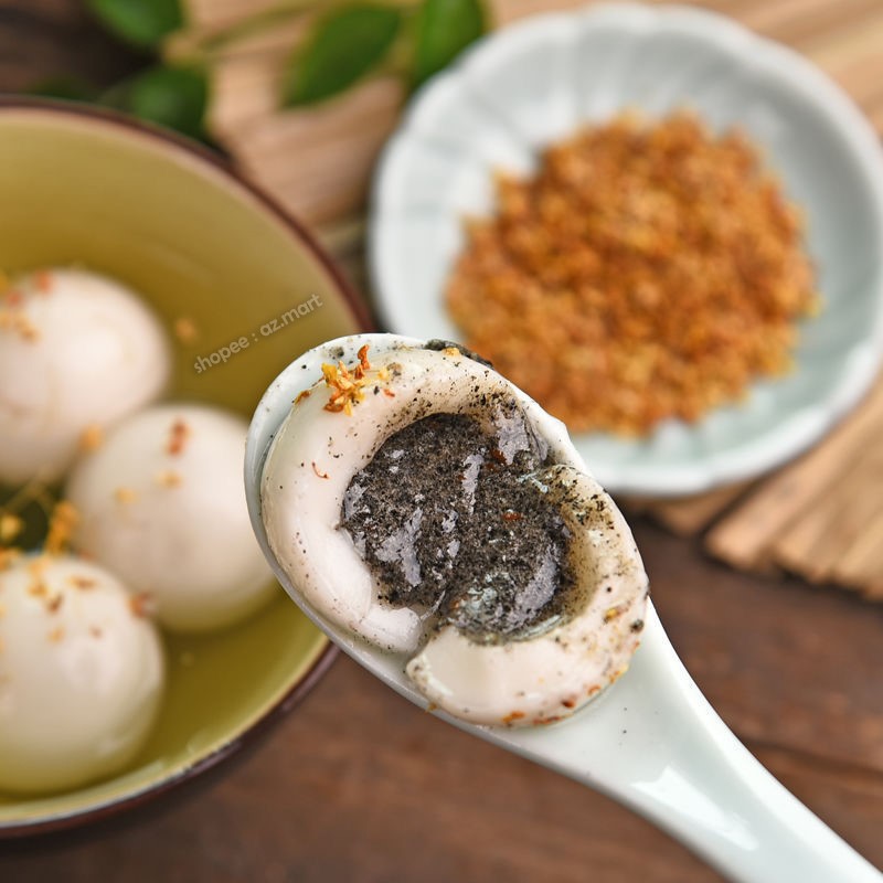 Bánh Chè Trôi Nước Tangyuan Black Sesame Bánh Lễ Hội Truyền Thống Trung Hoa