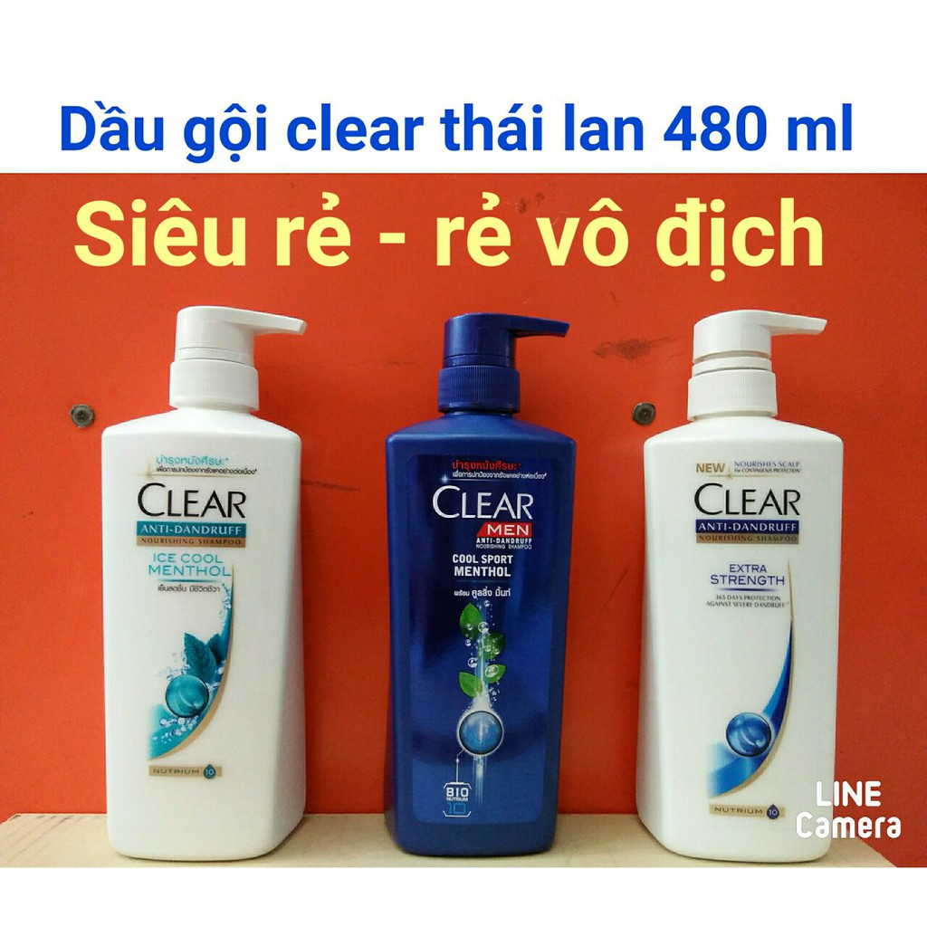 Dầu gội clear thái lan 450 ml