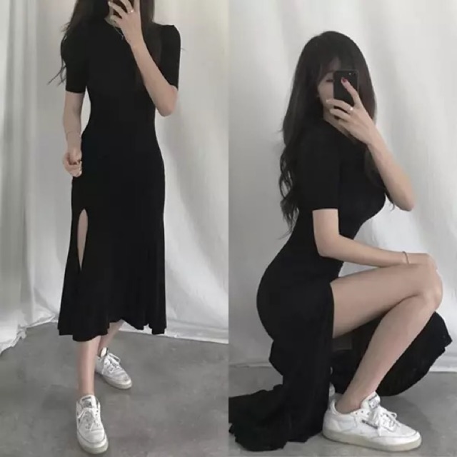 Order đầm body đuôi cá xẻ tà quảng châu