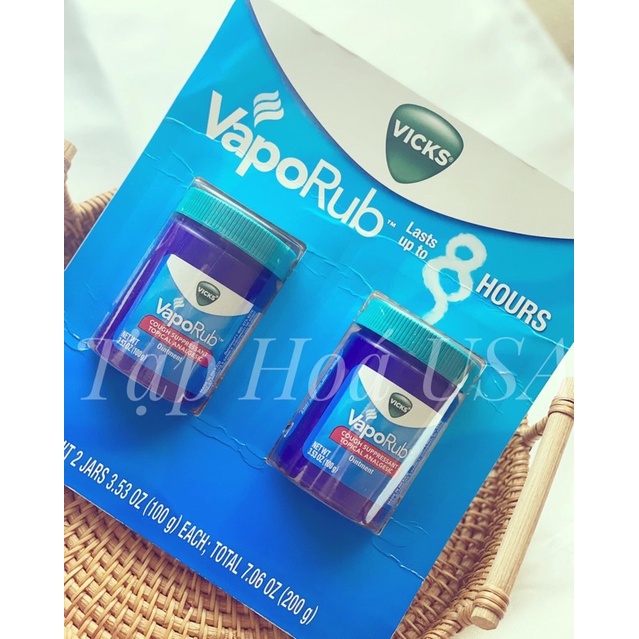 Dầu Bôi Ấm Ngực Vicks VapoRub Của Mỹ
