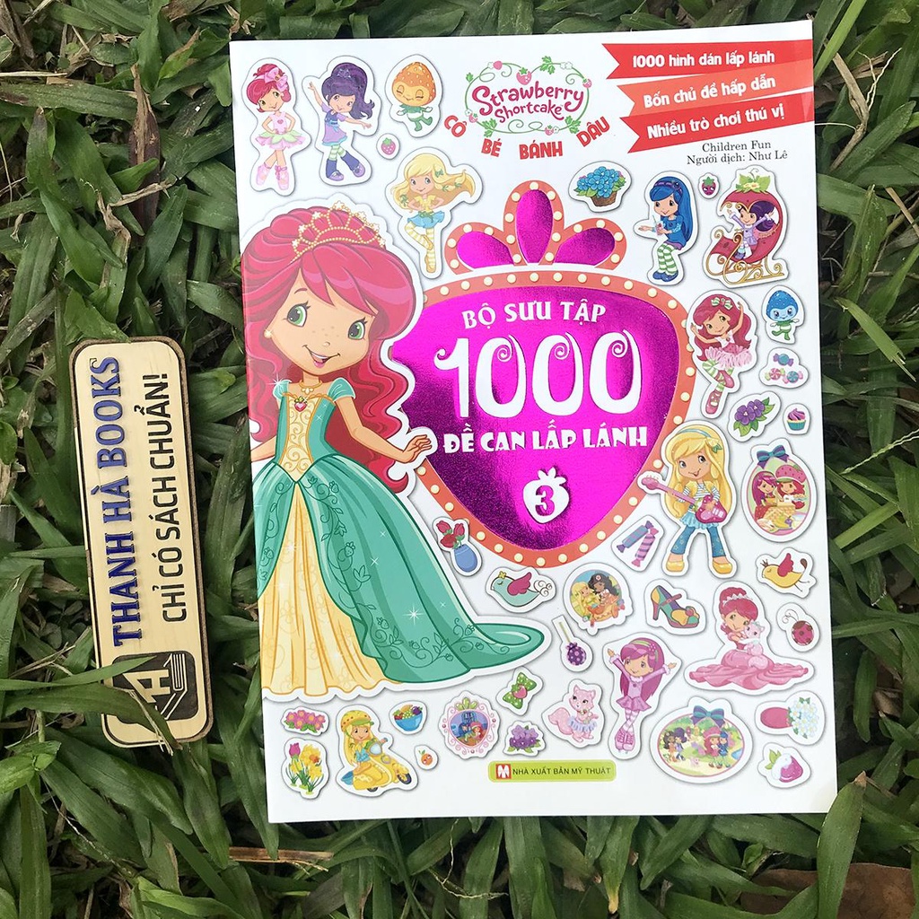 Sách - Cô Bé Bánh Dâu - Bộ Sưu Tập 1000 Đề Can Lấp Lánh - Tập 3 (2-8 tuổi)