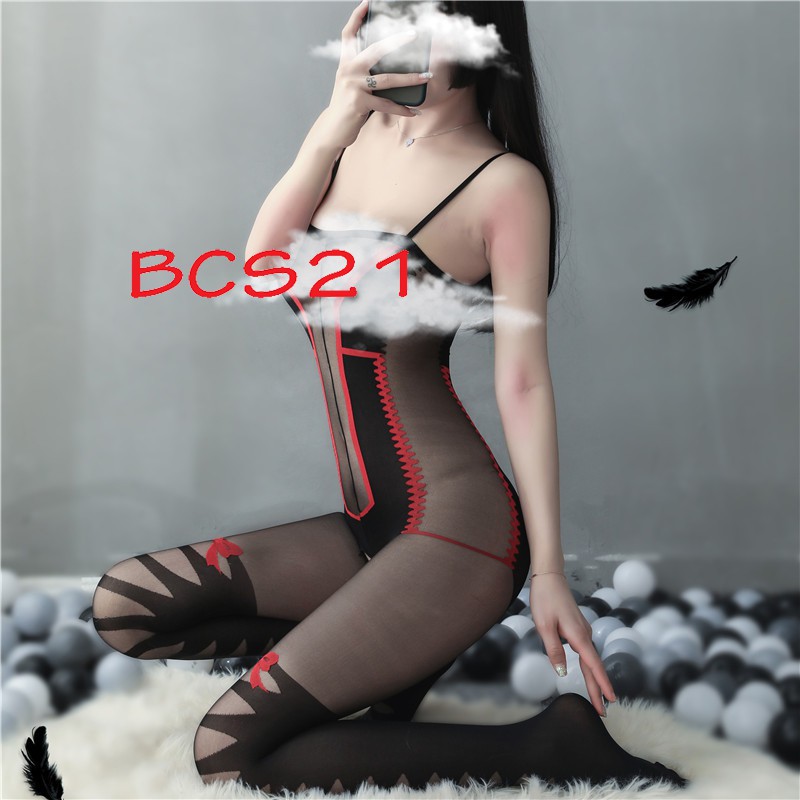 No. 53 N44 70 💕CHE TÊN💕 Cosplay Gợi Cảm Cực Đẹp Đồ Ngủ Liền Thân Xuyên Thấu Hở Đáy Quyến Rũ Vải Mịn Bodystocking BCS21 | BigBuy360 - bigbuy360.vn