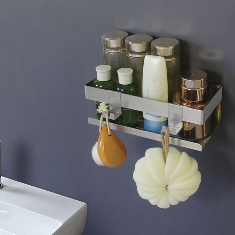 QQ Giá Đỡ Dầu Gội Gắn Tường Bằng Thép Không Gỉ