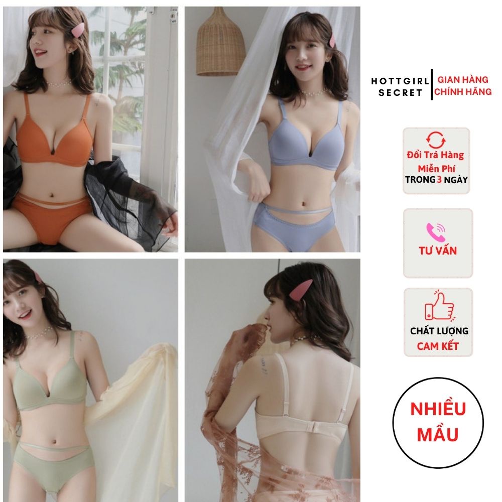 (Dây buộc tóc)Áo lót không gọng xuất nhật,không đường may, ko đệm thoáng mát,áo ngực cúp sâu nâng đỡ v1 thon gọn săn chắ